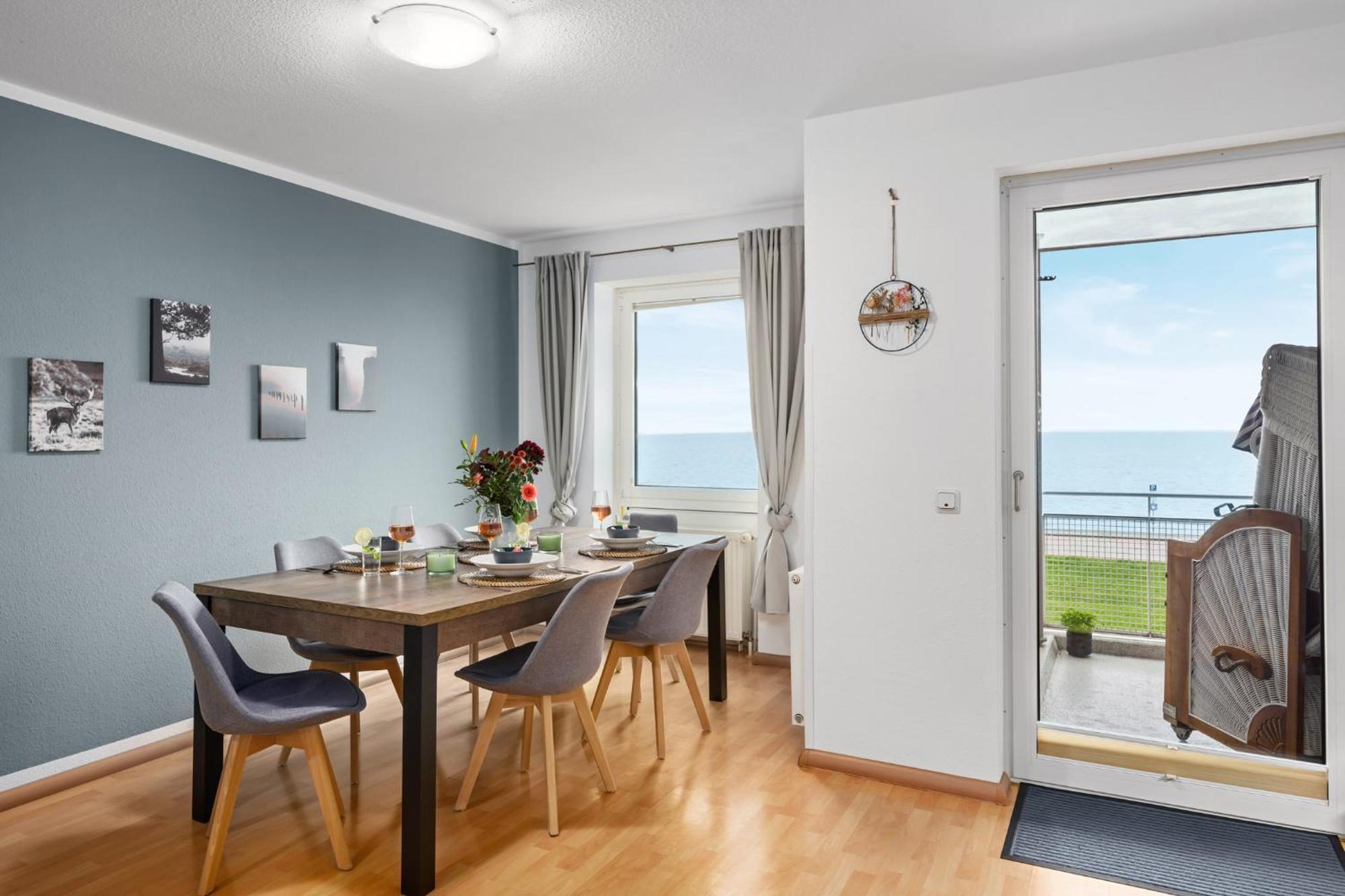 Strand-Apartment, Strandkorb, Meeresrauschen, Parkplatz Вилхелмсхафен Екстериор снимка