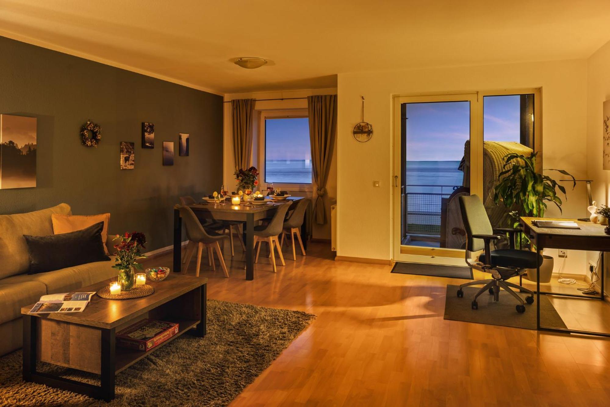 Strand-Apartment, Strandkorb, Meeresrauschen, Parkplatz Вилхелмсхафен Екстериор снимка